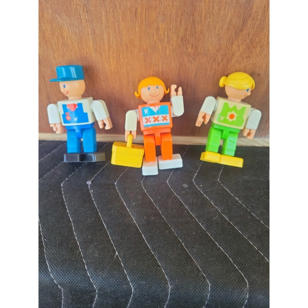 VINTAGE WANNABEES ACTION FIGURES '75 GABRIEL 4" DOLLS NURSE FLORIST Lot Of 3